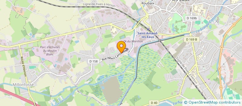 localisation de l'entreprise SCI DU LASSON  SAINT-AMAND-LES-EAUX