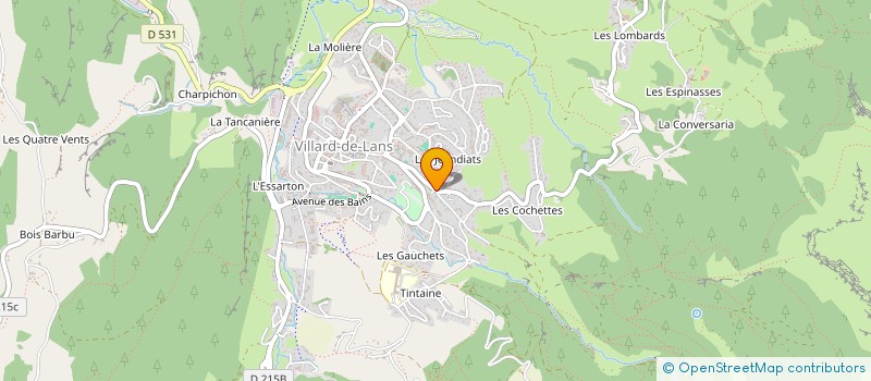 localisation de l'entreprise SCI DU LAUZET  VILLARD-DE-LANS