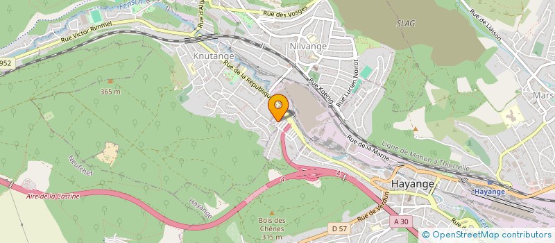 localisation de l'entreprise SCI DU LAVOIR  NILVANGE