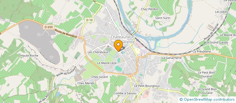 localisation de l'entreprise SCI DU LAVOIR à CHATEAUNEUF-SUR-CHARENTE
