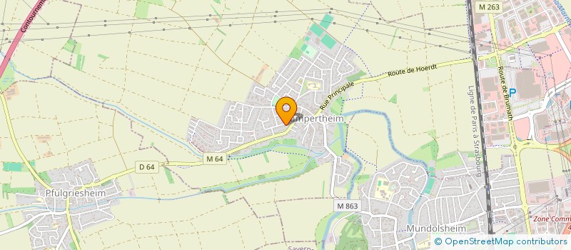 localisation de l'entreprise SCI DU LAVOIR  LAMPERTHEIM