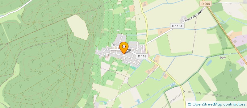 localisation de l'entreprise SCI DU LAVOIR  BRULEY