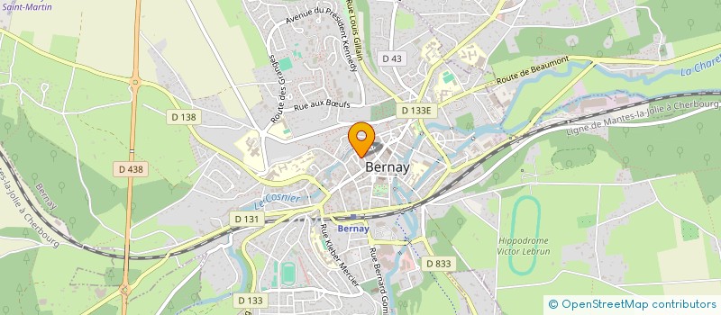 localisation de l'entreprise SCI DU LAVOIR FLEURI  BERNAY