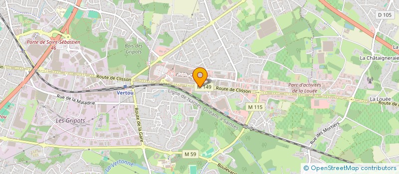 localisation de l'entreprise SCI DU LAYON  VERTOU