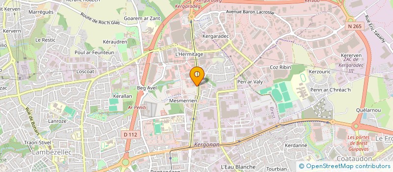 localisation de l'entreprise SCI DU LEDAN  BREST