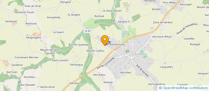 localisation de l'entreprise SCI DU LEFF  GOUDELIN