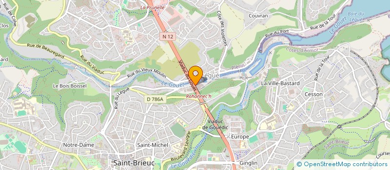 localisation de l'entreprise SCI DU LEGUE à SAINT-BRIEUC