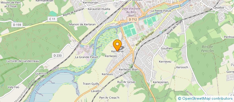 localisation de l'entreprise SCI DU LEON  DIRINON