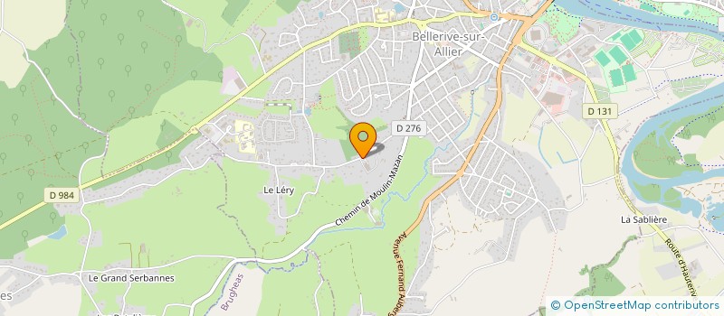 localisation de l'entreprise SCI DU LERY  BELLERIVE-SUR-ALLIER