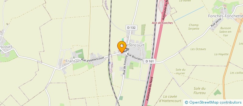 localisation de l'entreprise SCI DU LESSART  HATTENCOURT