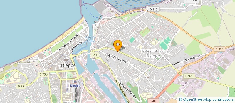 localisation de l'entreprise SCI DU LEVADOU  DIEPPE