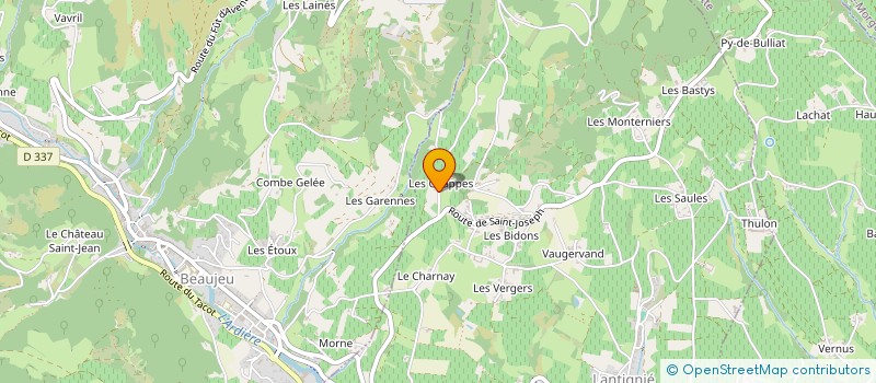 localisation de l'entreprise SCI DU LEVAIN  LANTIGNIE