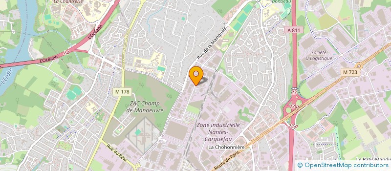 localisation de l'entreprise SCI DU LEVANT  CARQUEFOU