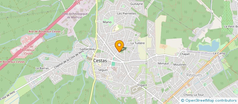 localisation de l'entreprise SCI DU LEVANT  CESTAS