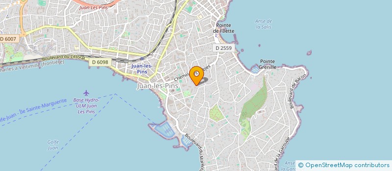localisation de l'entreprise SCI DU LEVANT à ANTIBES