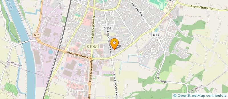 localisation de l'entreprise SCI DU LEVANT à MONTELIMAR