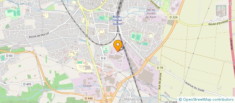 localisation de l'entreprise SCI DU LEVANT  RIOM