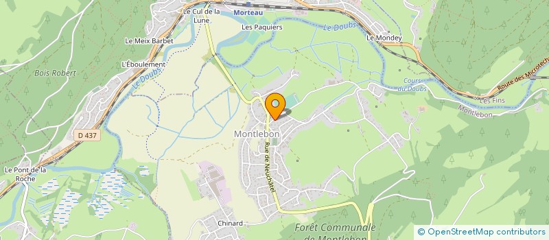 localisation de l'entreprise SCI DU LEVANT  MONTLEBON