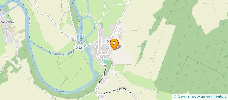 localisation de l'entreprise SCI DU LEVANT  SOING-CUBRY-CHARENTENAY