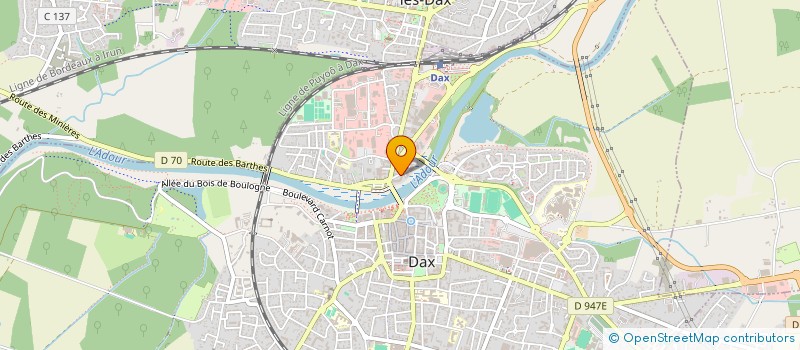 localisation de l'entreprise SCI DU LEVANT  DAX