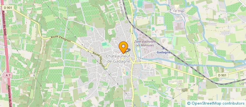 localisation de l'entreprise SCI DU LEVANT HBVE  CHATEAUNEUF-DE-GADAGNE