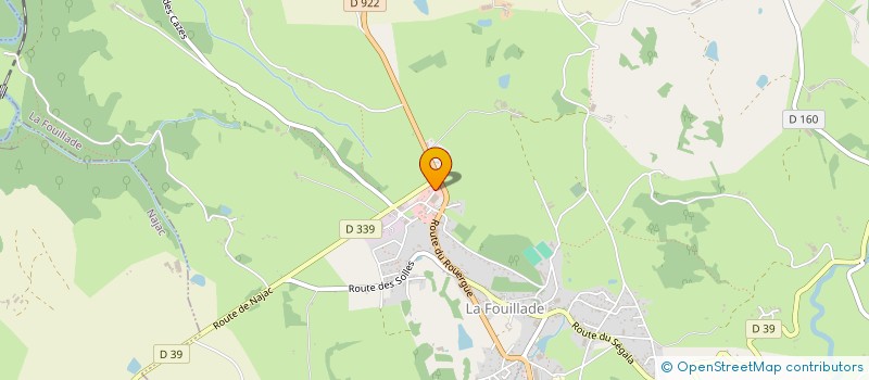 localisation de l'entreprise SCI DU LEVANT RIGAL  LA FOUILLADE