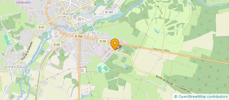 localisation de l'entreprise SCI DU LEVER DU JOUR  BAUGE-EN-ANJOU