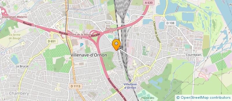 localisation de l'entreprise SCI DU LEYRAN  VILLENAVE-D'ORNON