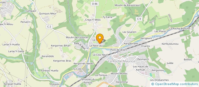 localisation de l'entreprise SCI DU LEZ  LA ROCHE-MAURICE