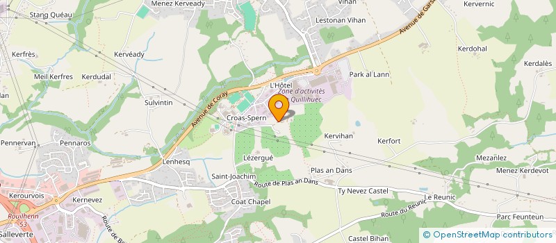 localisation de l'entreprise SCI DU LEZERGUE  TREGUNC