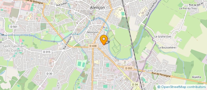 localisation de l'entreprise SCI DU LIBERT à ALENCON