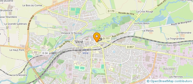 localisation de l'entreprise SCI DU LIERRE  VITRE