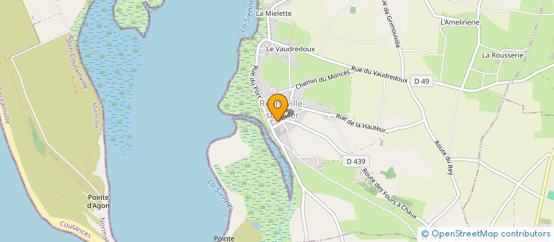 localisation de l'entreprise SCI DU LIEU DIT LA DEVAUSERIE  REGNEVILLE-SUR-MER