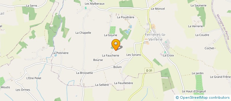 localisation de l'entreprise SCI DU LIEUDIT DE BOURSE à FERRIERES-LA-VERRERIE