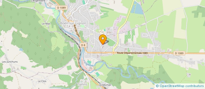 localisation de l'entreprise SCI DU LIGNON  TRELINS