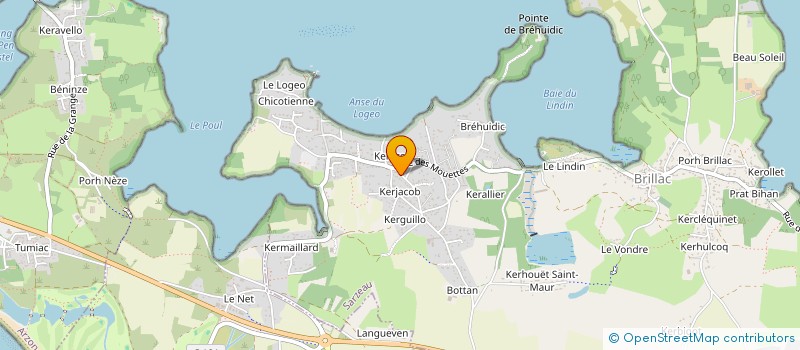 localisation de l'entreprise SCI DU LIGNON  SARZEAU