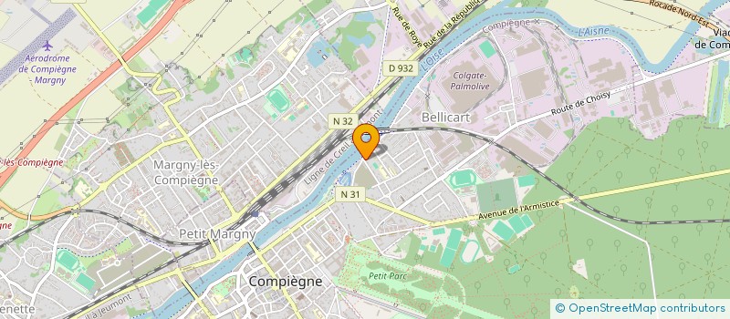 localisation de l'entreprise SCI DU LILAS  COMPIEGNE