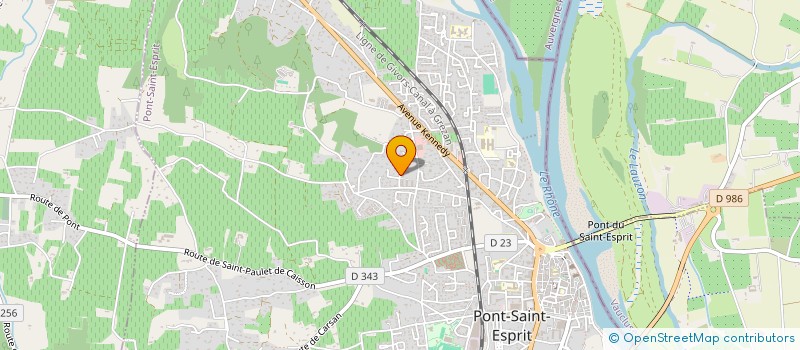 localisation de l'entreprise SCI DU LIMAN  PONT-SAINT-ESPRIT