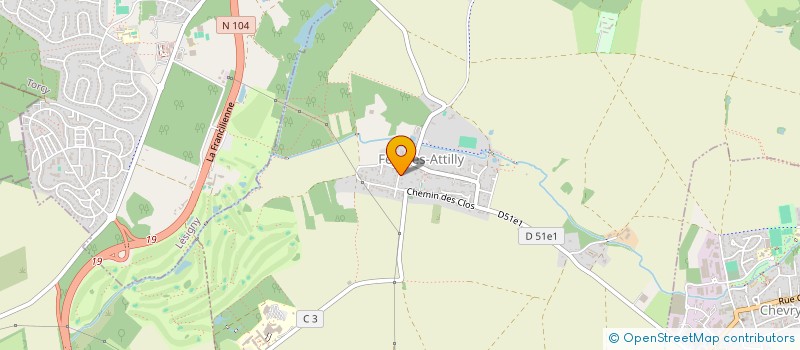 localisation de l'entreprise SCI DU LIMOUSIN  FEROLLES-ATTILLY