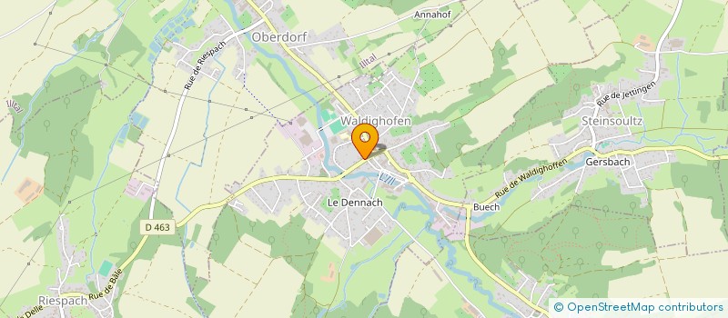 localisation de l'entreprise SCI DU LION  WALDIGHOFEN