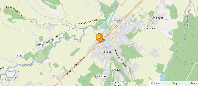 localisation de l'entreprise SCI DU LION  LEVIGNAC