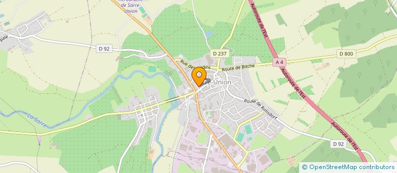 localisation de l'entreprise SCI DU LION  SARRE-UNION