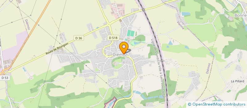 localisation de l'entreprise SCI DU LION  DIEMOZ