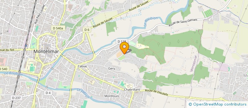 localisation de l'entreprise SCI DU LION à MONTELIMAR