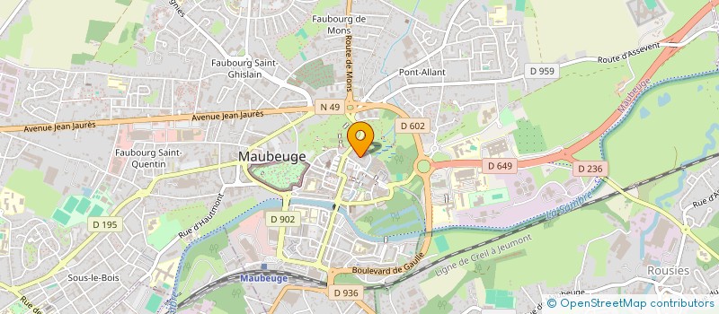 localisation de l'entreprise SCI DU LION  MAUBEUGE