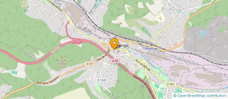 localisation de l'entreprise SCI DU LION  HAYANGE