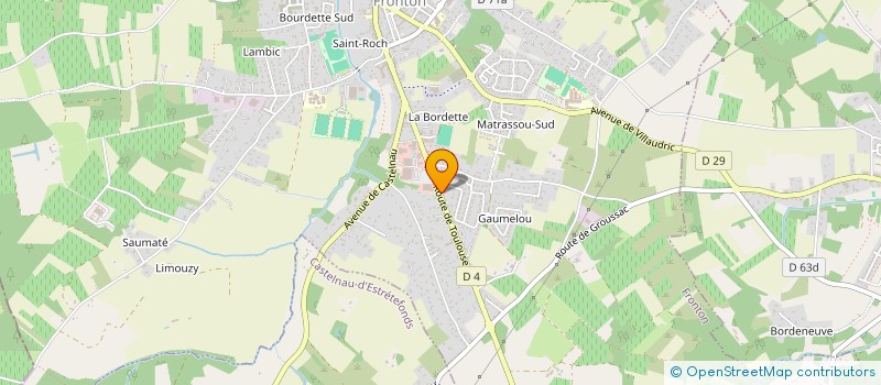 localisation de l'entreprise SCI DU LION  CASTELNAU D'ESTRETEFONDS