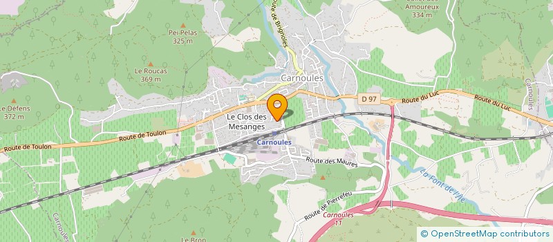 localisation de l'entreprise SCI DU LION  CARNOULES