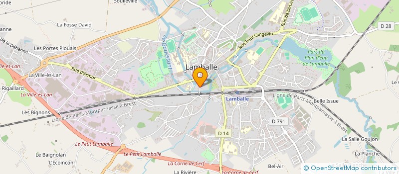 localisation de l'entreprise SCI DU LION D'OR à LAMBALLE-ARMOR