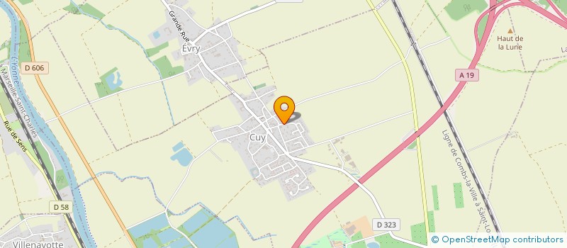 localisation de l'entreprise SCI DU LION D'OR  CUY